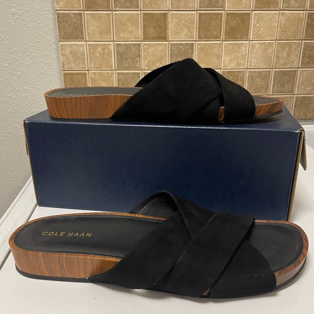 NEW Cole Haan black sandals